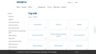 
                            10. Travel information | WestJet