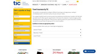 
                            4. Travel Insurance by TIC - Travel Insurance Consultants