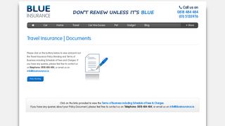 
                            2. Travel Insurance | Policy Document - Blue Insurance