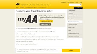 
                            5. Travel Insurance | Renewing a Travel Insurance Policy ... - AA Ireland