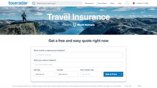 
                            9. Travel Insurance with World Nomads - TourRadar - TourRadar