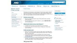 
                            4. Travel money, Travel cards and Foreign exchange | ANZ