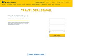 
                            7. Travel Newsletter: Sign Up to Exclusive Travel Deals Emails | Expedia ...