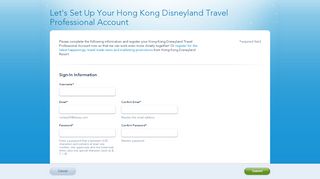 
                            7. Travel Professional Account Registration | Hong Kong Disneyland