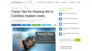 
                            12. Travel Tips for Hearing Aid or Cochlear Implant Users - Everyday ...