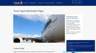 
                            3. Travel Trade Information Pages | Singapore Airlines Switzerland