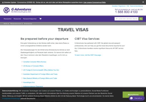 
                            12. Travel Visas - G Adventures - G Adventures