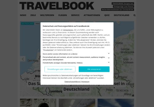 
                            11. TRAVELBOOK | Deutschlands größtes Online-Reisemagazin