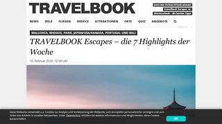 
                            4. TRAVELBOOK Escapes – die 7 Highlights der Woche | TRAVELBOOK