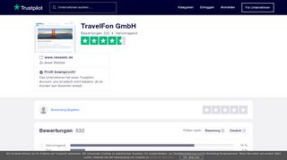 
                            8. TravelFon GmbH Bewertungen - Trustpilot