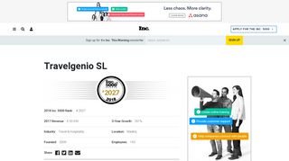 
                            13. Travelgenio SL - Madrid, Spain - Inc.com