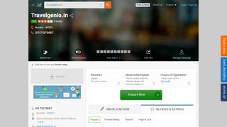 
                            12. Travelgenio.in - Travel Websites in Mumbai - Justdial