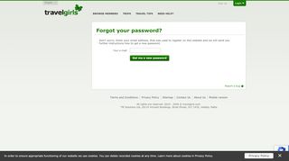 
                            5. TravelGirls.com-Password recovery