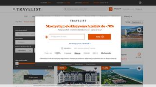 
                            3. Travelist.pl: Hotele nawet -70% - w Polsce i za granicą - Travelist.pl