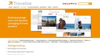 
                            4. Travelize Booking package tours and dynamic packaging