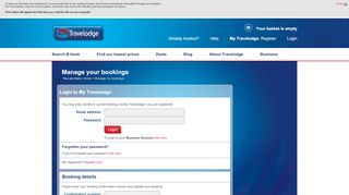 
                            10. Travelodge | Manage your bookings