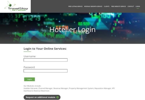 
                            3. TravelStay Network - Log in