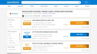 
                            8. Travelyaari Coupons, Offers (Feb 22-23) | Bus: Flat Rs.500 Off - Zoutons