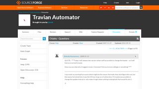 
                            11. Travian Automator / Discussion / Help:Otázky - Questions - SourceForge