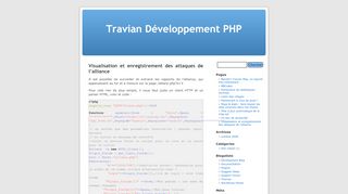 
                            11. Travian Développement PHP » Visualisation et enregistrement des ...