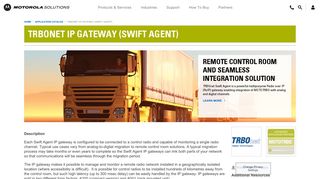 
                            8. TRBOnet IP Gateway (SWIFT AGENT) - Motorola Solutions Asia Pacific