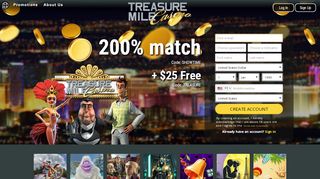 
                            9. Treasure Mile - Best Online Casino - $500 Welcome Bonus