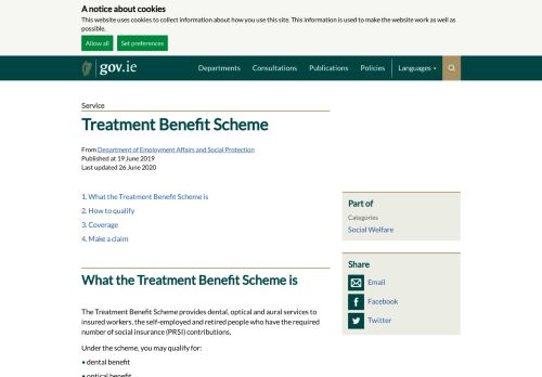 
                            9. Treatment Benefit - Social Welfare