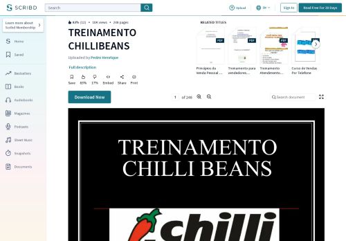 
                            12. TREINAMENTO CHILLIBEANS - Scribd