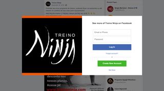 
                            5. Treino Ninja - Contrate seu novo programa de treinos,... | Facebook