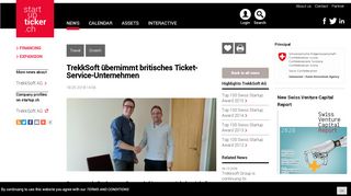 
                            8. TrekkSoft übernimmt britisches Ticket-Service-Unternehmen ...