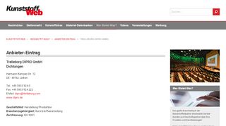 
                            11. Trelleborg DIPRO GmbH (DE-Lathen) | KunststoffWeb