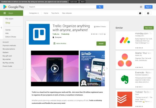 
                            12. Trello - Google Play のアプリ