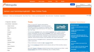 
                            6. Trello - Verkon uusi toimintaympäristö - New Online Tools - Metropolia ...