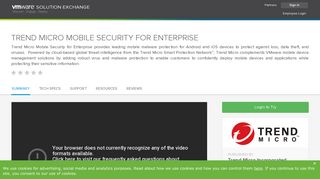 
                            11. Trend Micro Mobile Security for Enterprise - VMware Solution Exchange