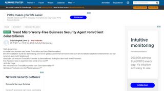 
                            5. Trend Micro Worry Free Buisness Security Agent vom Client ...