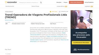 
                            11. Trend Operadora de Viagens Profissionais Ltda | Escavador