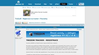 
                            3. TreZzoR - Volné registrace - Pozvánka - uTorrent CZ