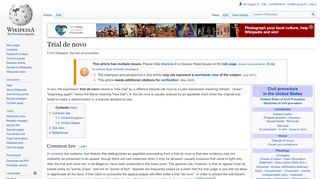 
                            12. Trial de novo - Wikipedia