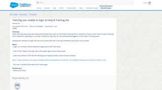 
                            9. Trial Org user unable to login to Help & Training site. - Salesforce.com