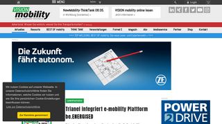 
                            9. Trianel integriert e-mobility Plattform be.ENERGISED - VISION mobility