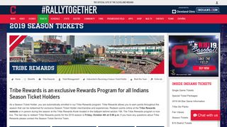 
                            1. Tribe Rewards | Cleveland Indians - MLB.com