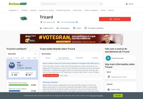 
                            13. Tricard - Reclame Aqui