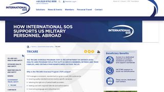 
                            5. TRICARE - International SOS