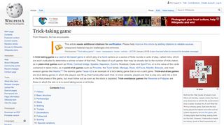 
                            4. Trick-taking game - Wikipedia
