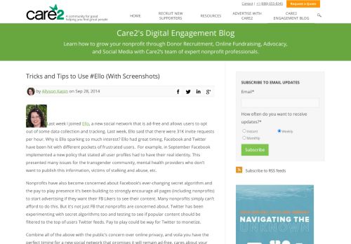 
                            6. Tricks and Tips to Use #Ello (With Screenshots) - Care2