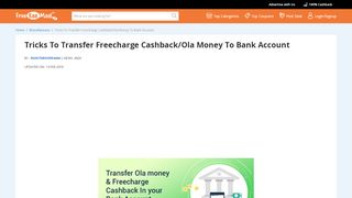 
                            7. Tricks To Transfer Freecharge Cashback/Ola Money To ...