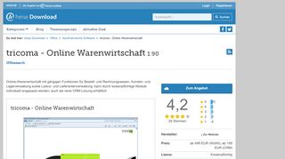 
                            7. tricoma - Online Warenwirtschaft | heise Download