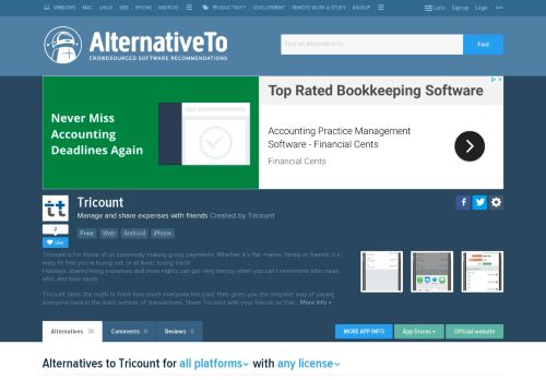 
                            13. Tricount Alternatives and Similar Apps and Websites - AlternativeTo.net