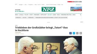 
                            12. Triebleben der Großstädter bringt „Tatort“-Duo in Hochform | nrz.de ...