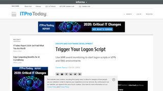 
                            13. Trigger Your Logon Script | IT Pro